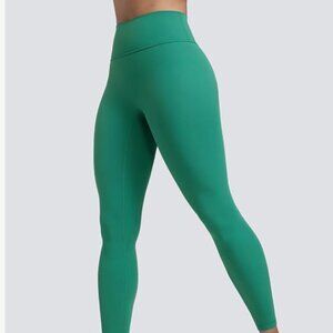 CRZ YOGA Secretsculpt Butterlift Leggings 25" - No Front Seam - Cascadia Green